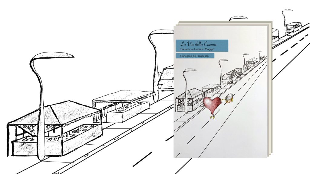 La copertina del libro La Via della Cucina, di Francesco de Francesco.